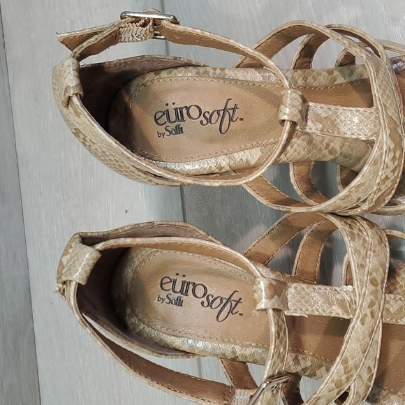 Euro By Sofft Womens Nanette Ankle Strap Heels Leather Comfort shoes sz 6M - Picture 5 of 13